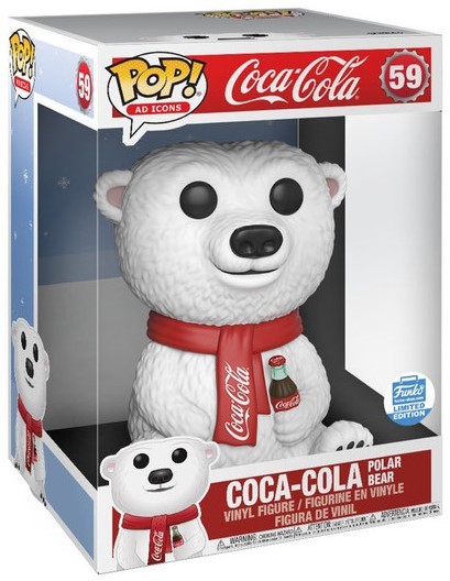 Coca Cola Polar Bear Pop Vinyl Ad Icons Series Funko 10 Inch Funko Shop Exclusive Old School 2032